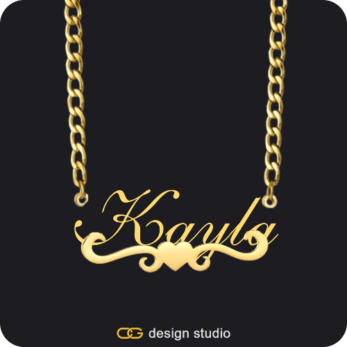 The Essential Name Necklace: Underline