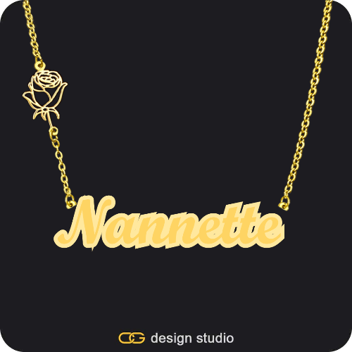 The Spotlight Double Plated Name Necklace