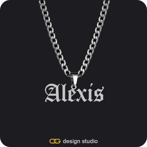 The Essential Name Necklace: Cuban chain