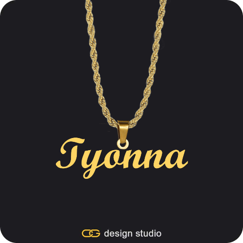 The Essential Name Necklace: Looped