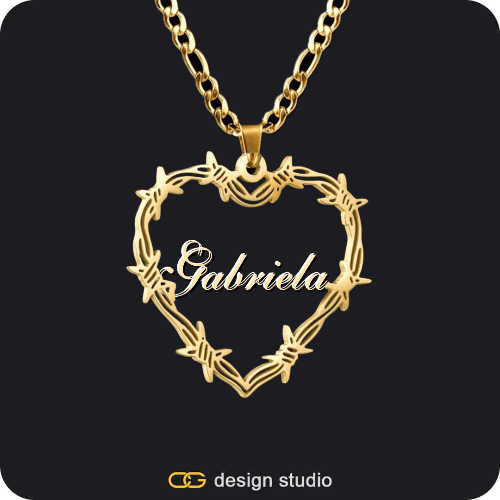 Bichota Heart Name Necklace