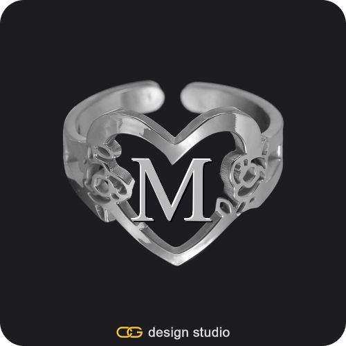 The Heartfelt Initial Ring