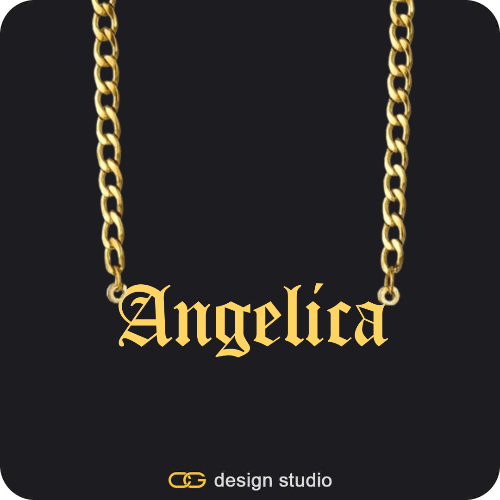 The Essential Name Necklace: Cuban chain