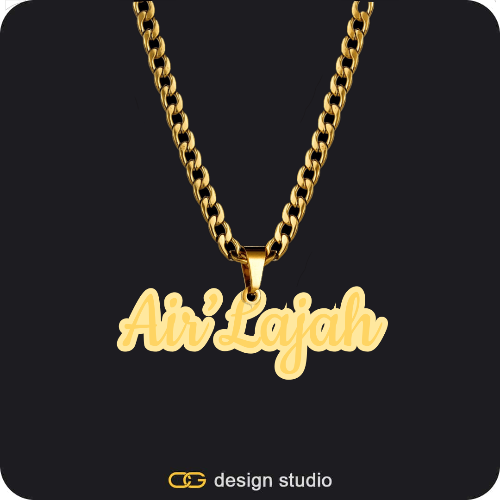 The Spotlight Double Plated Name Necklace