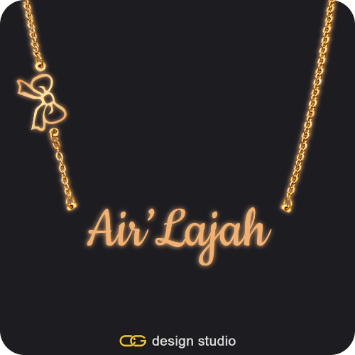 The Essential Name Necklace: Glitter