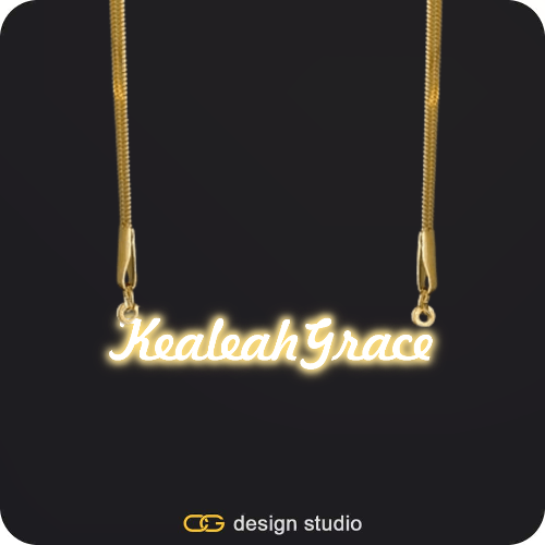 The Essential Name Necklace: Sparkling