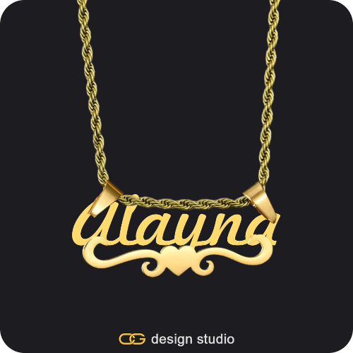 The Essential Name Necklace: Underline