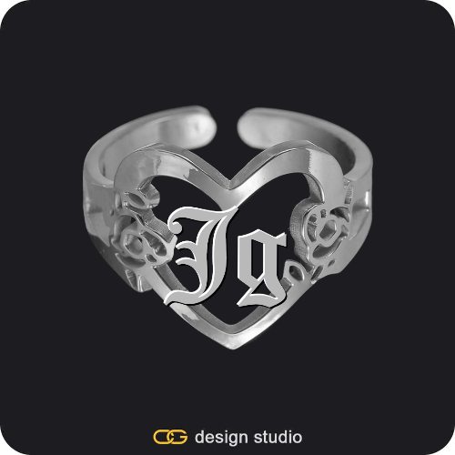 The Heartfelt Initial Ring