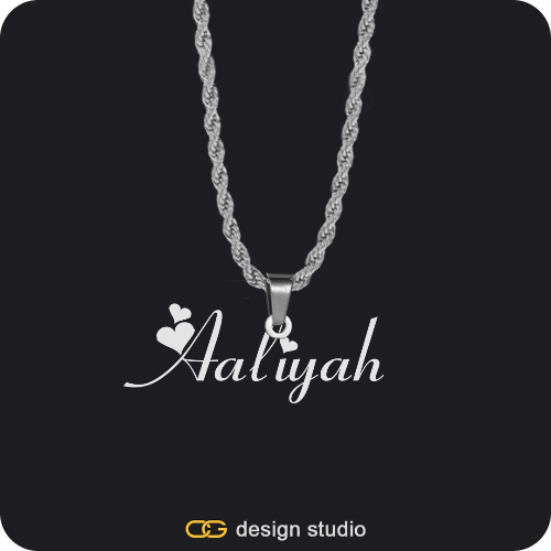 The Essential Name Necklace: Looped