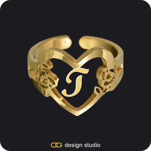 The Heartfelt Initial Ring