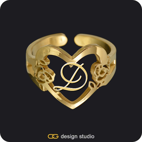 The Heartfelt Initial Ring