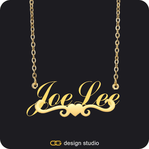 The Essential Name Necklace: Underline