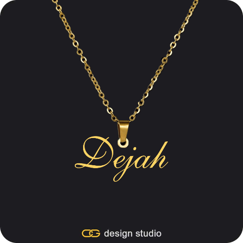 The Essential Name Necklace: Looped