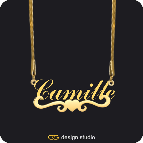 The Essential Name Necklace: Underline