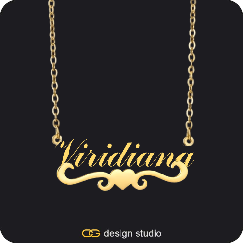 The Essential Name Necklace: Underline