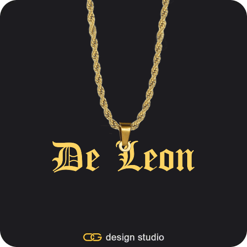 The Essential Name Necklace: Looped