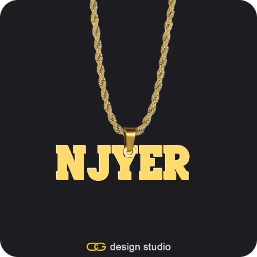 The Mens Essential Name Necklace