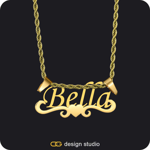 The Essential Name Necklace: Underline