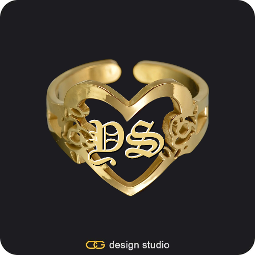 The Heartfelt Initial Ring