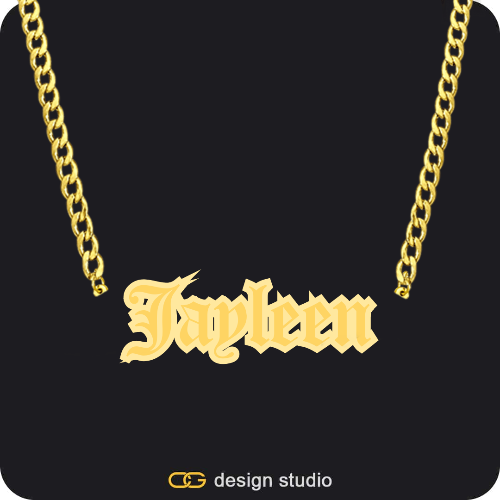 The Spotlight Double Plated Name Necklace