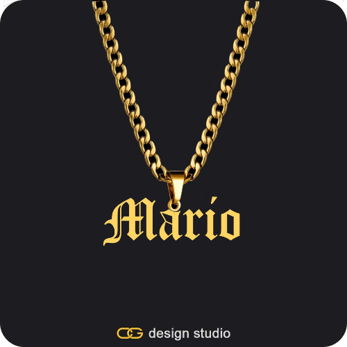 The Essential Name Necklace: Looped