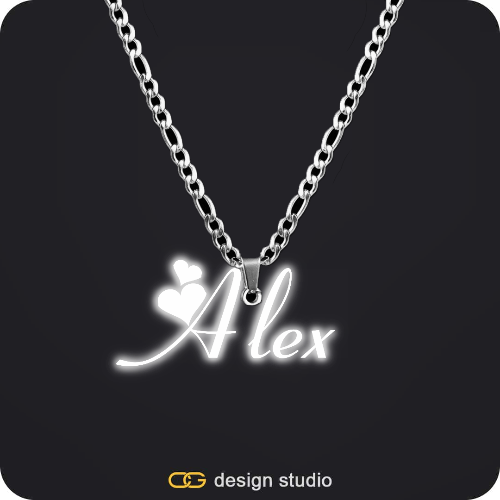 The Essential Name Necklace: Sparkling