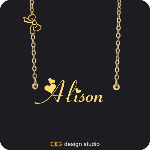 The Essential Name Necklace: Charm