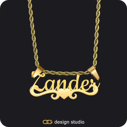 The Essential Name Necklace: Underline