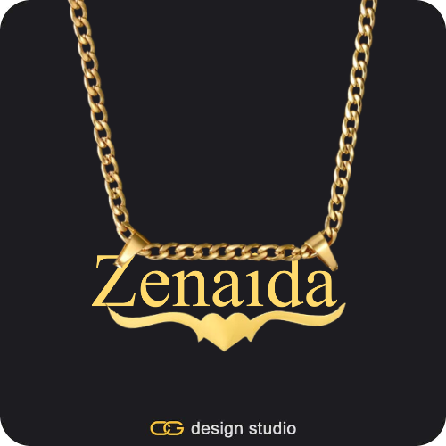 The Essential Name Necklace: Underline