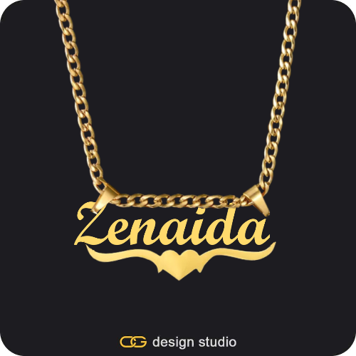 The Essential Name Necklace: Underline