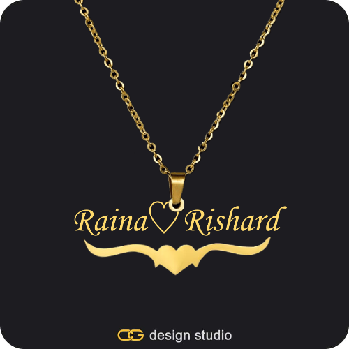 The Essential Name Necklace: Underline