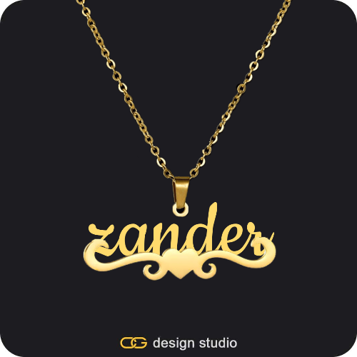 The Essential Name Necklace: Underline