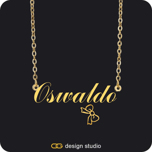 The Essential Name Necklace: Charm