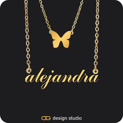 The Essential Name Necklace: Charm