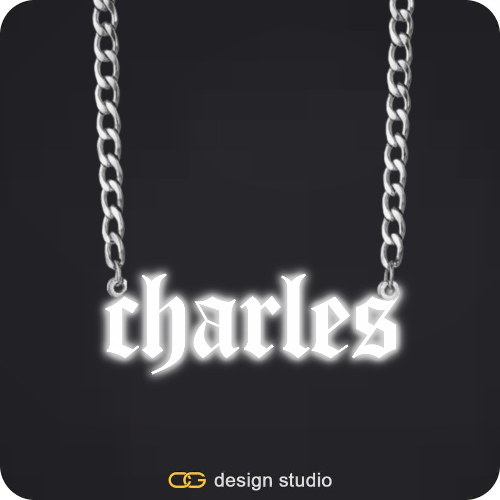 The Essential Name Necklace: Sparkling