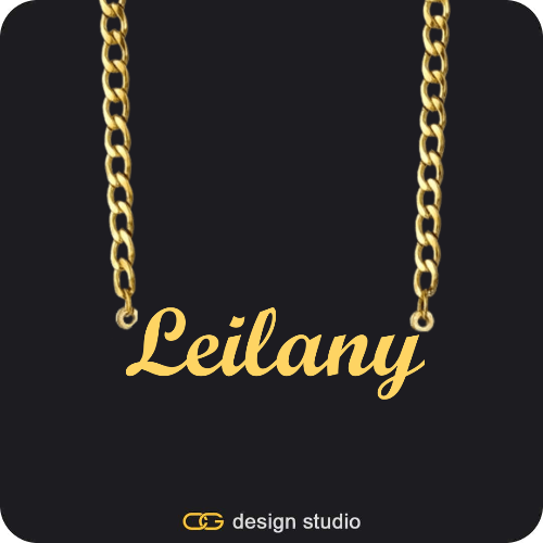 The Essential Name Necklace: Cuban chain