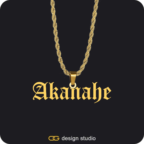 The Essential Name Necklace: Looped