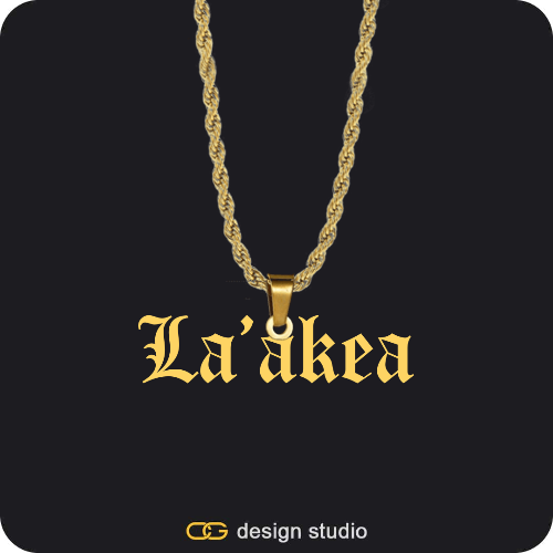 The Essential Name Necklace: Looped