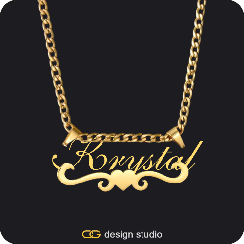 The Essential Name Necklace: Underline