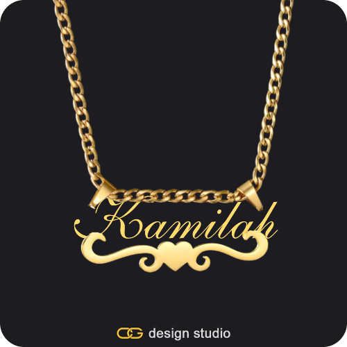 The Essential Name Necklace: Underline