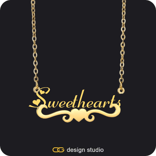 The Essential Name Necklace: Underline