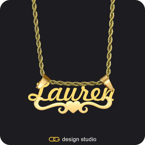 The Essential Name Necklace: Underline