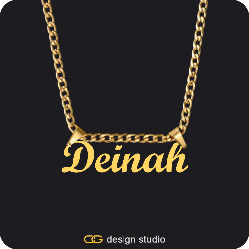 The Essential Name Necklace: Double Loop