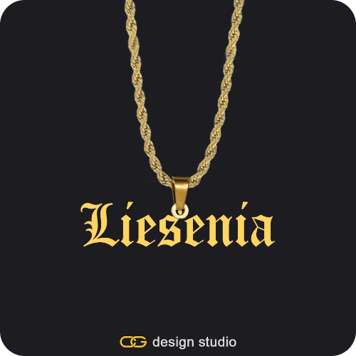 The Essential Name Necklace: Looped