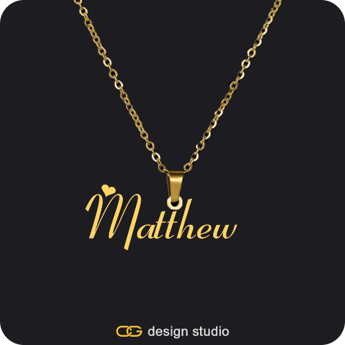 The Essential Name Necklace: Looped