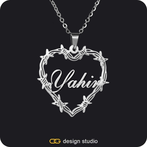 Bichota Heart Name Necklace