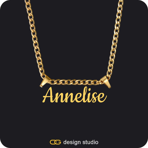 The Essential Name Necklace: Double Loop