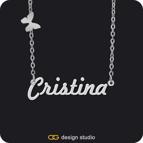 The Essential Name Necklace: Charm