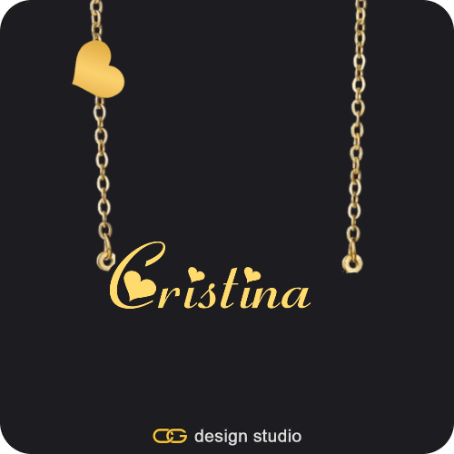 The Essential Name Necklace: Charm