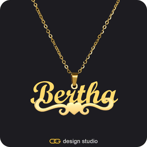 The Essential Name Necklace: Underline